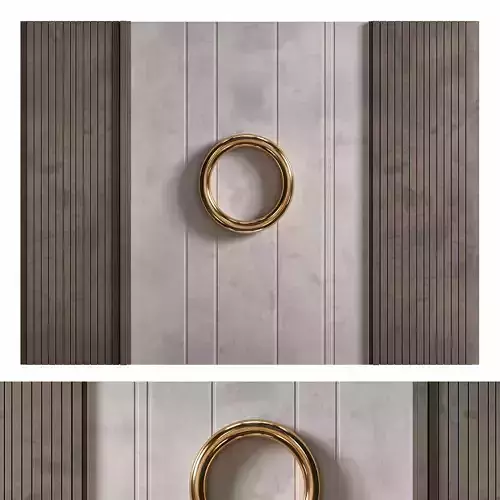 Decor wall with circle in middle