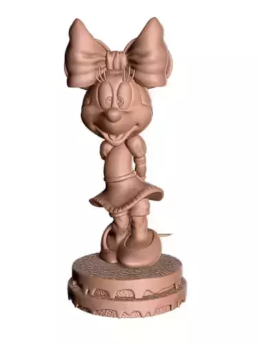 Minnie  Mouse Shy for 3D print 3D print model Minnie  Mouse Shy for 3D print 3D print model