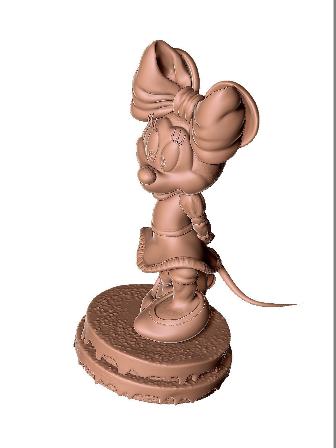 Minnie  Mouse Shy for 3D print 3D print model_11
