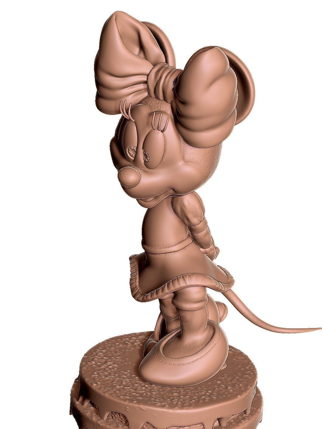 Minnie  Mouse Shy for 3D print 3D print model_1