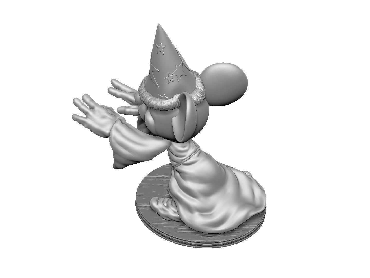 Mickey Wizard STL 3d printable   3D print model_9