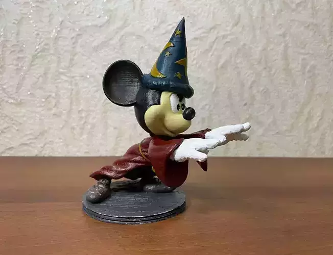 Mickey Wizard STL 3d printable   3D print model