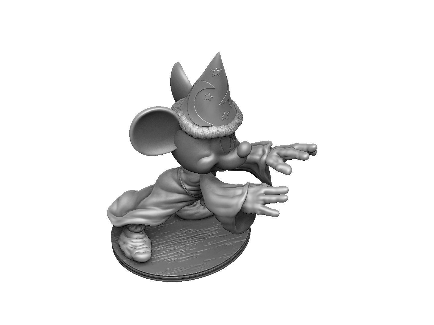 Mickey Wizard STL 3d printable   3D print model_6