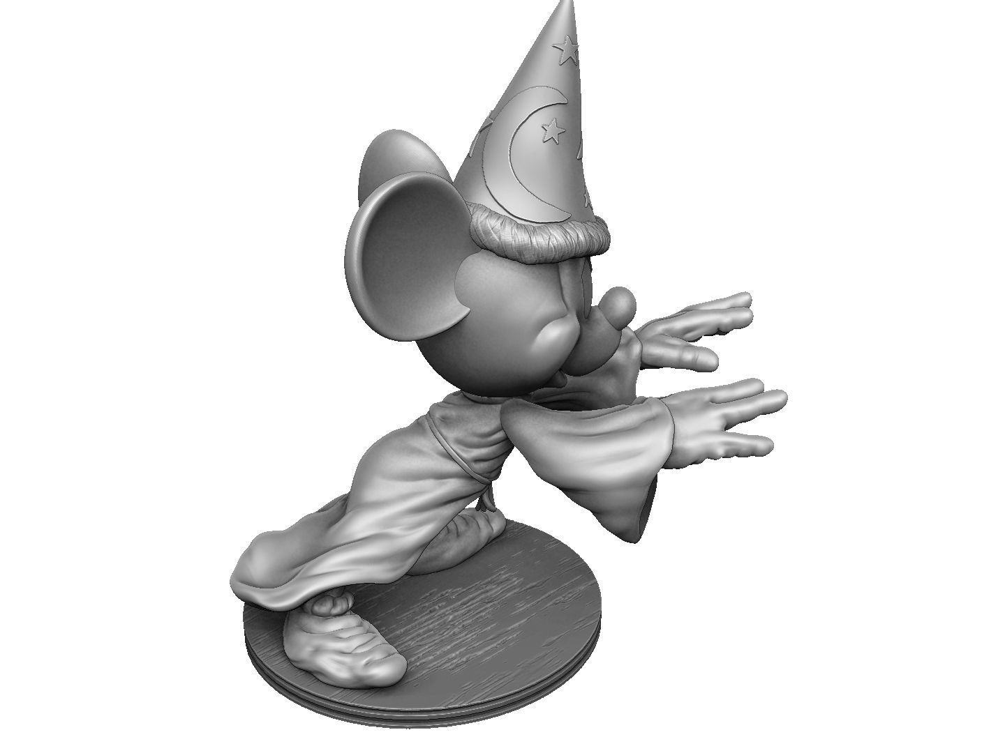 Mickey Wizard STL 3d printable   3D print model_16