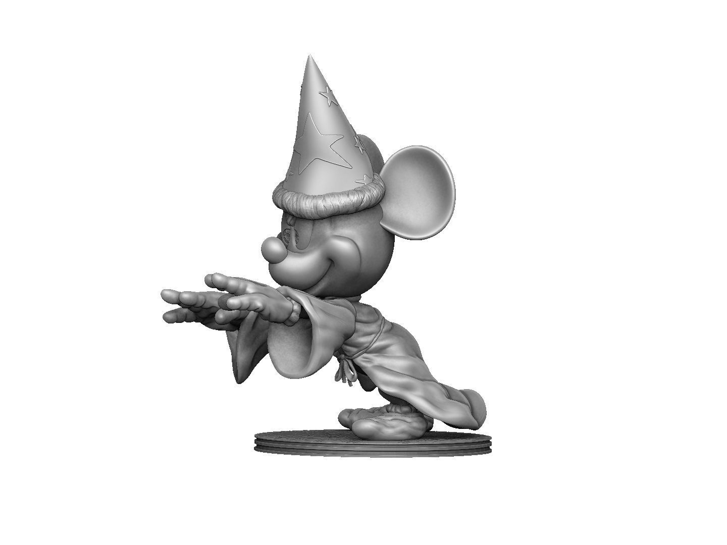 Mickey Wizard STL 3d printable   3D print model_7