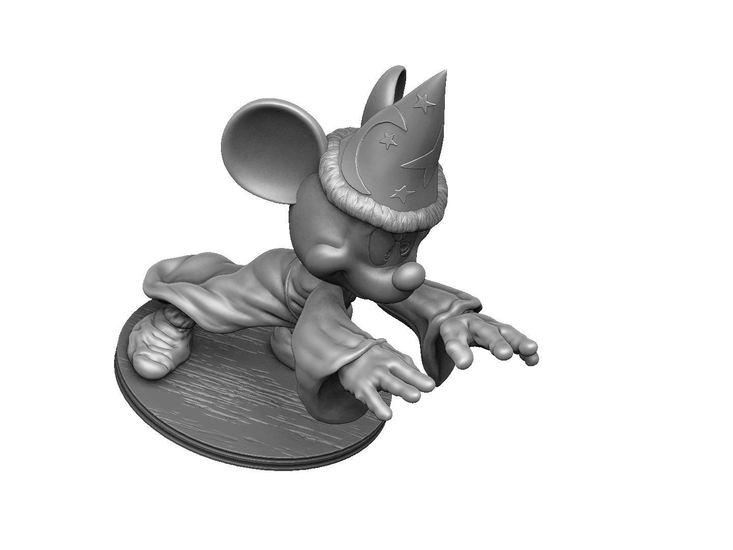 Mickey Wizard STL 3d printable   3D print model_8