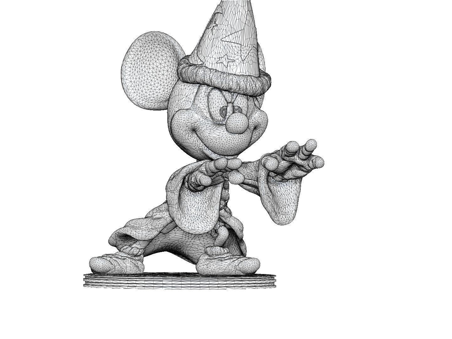 Mickey Wizard STL 3d printable   3D print model_20