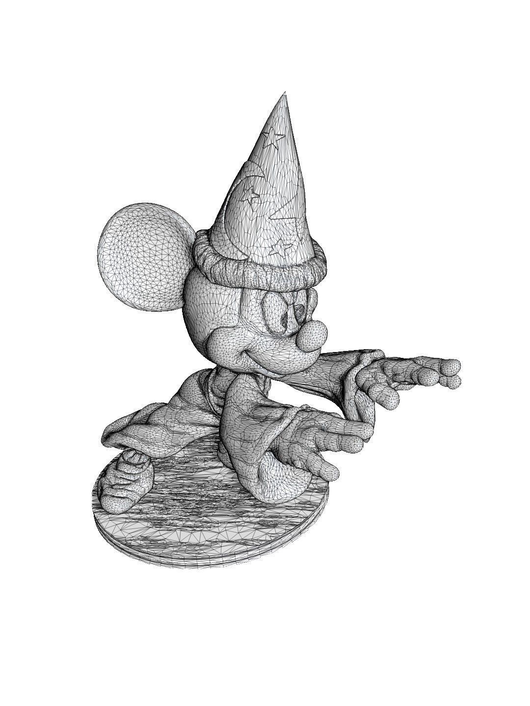 Mickey Wizard STL 3d printable   3D print model_19