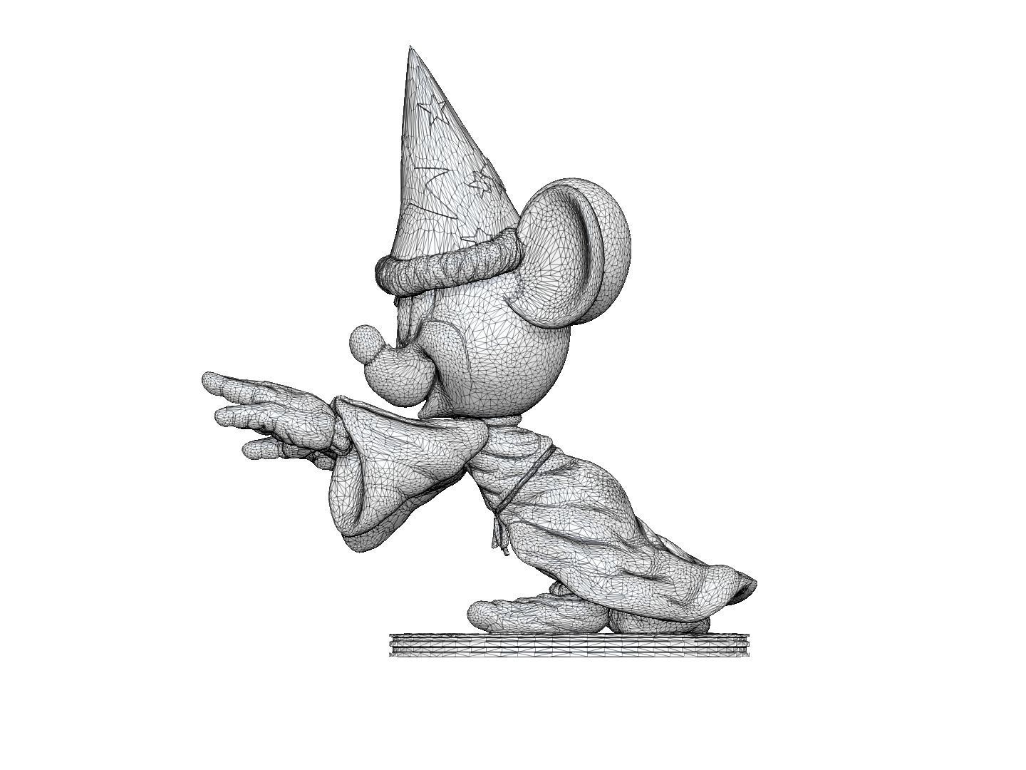 Mickey Wizard STL 3d printable   3D print model_17