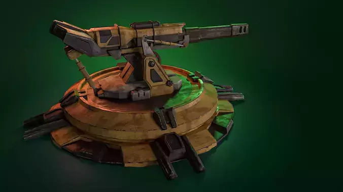 lost gun real time game asset PBR