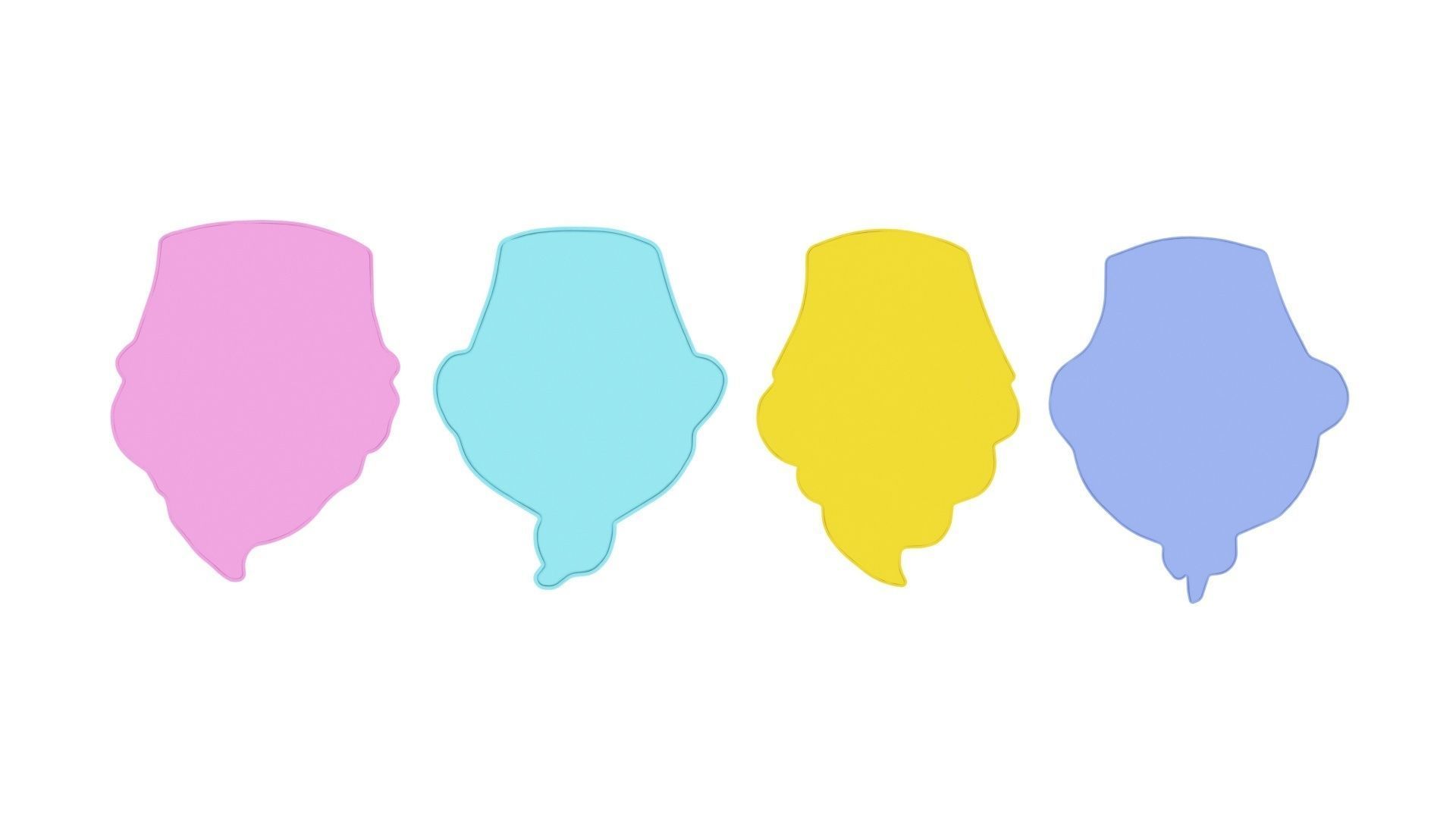 Cupcake Cookie Cutters With Stamp Cake 3D print model_5