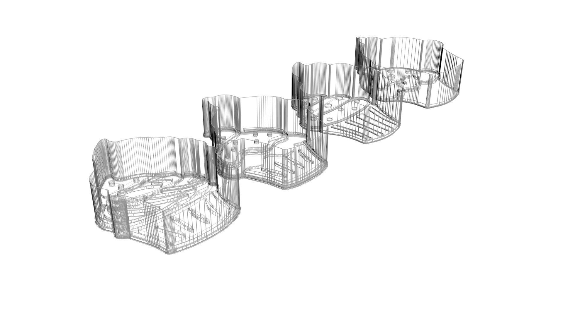 Cupcake Cookie Cutters With Stamp Cake 3D print model_6