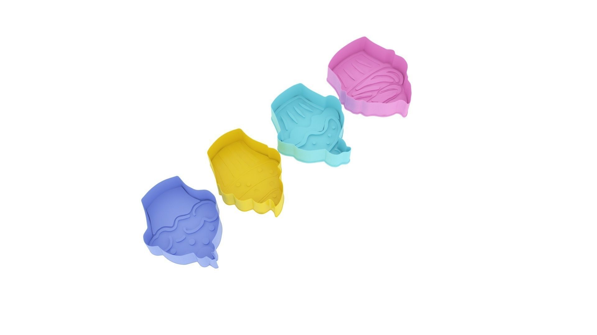 Cupcake Cookie Cutters With Stamp Cake 3D print model_2