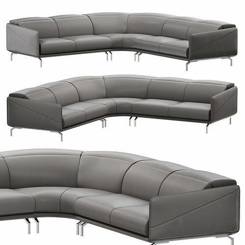 Valzer Sectional Sofa by Natuzzi  3D model