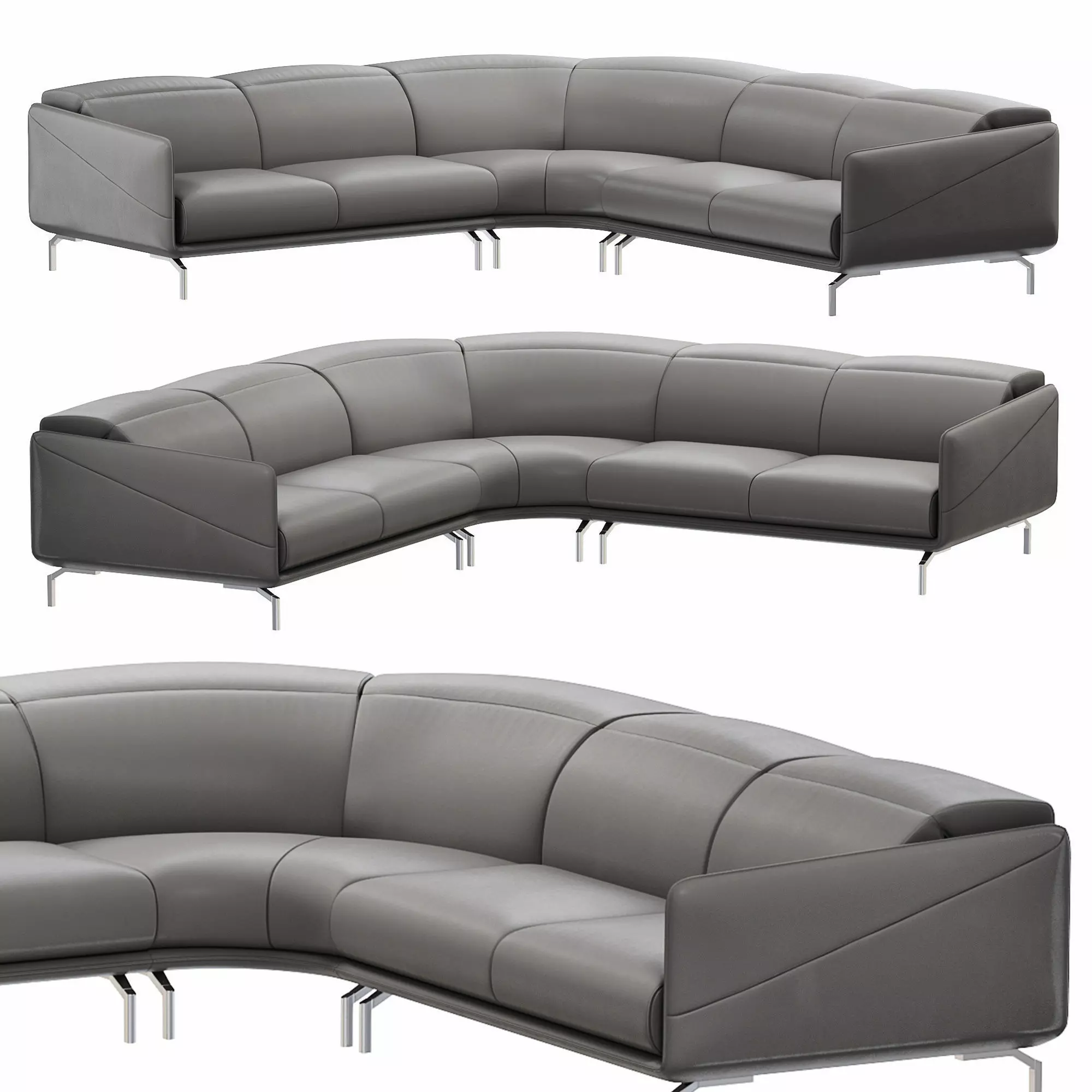 Valzer Sectional Sofa by Natuzzi  3D model_0