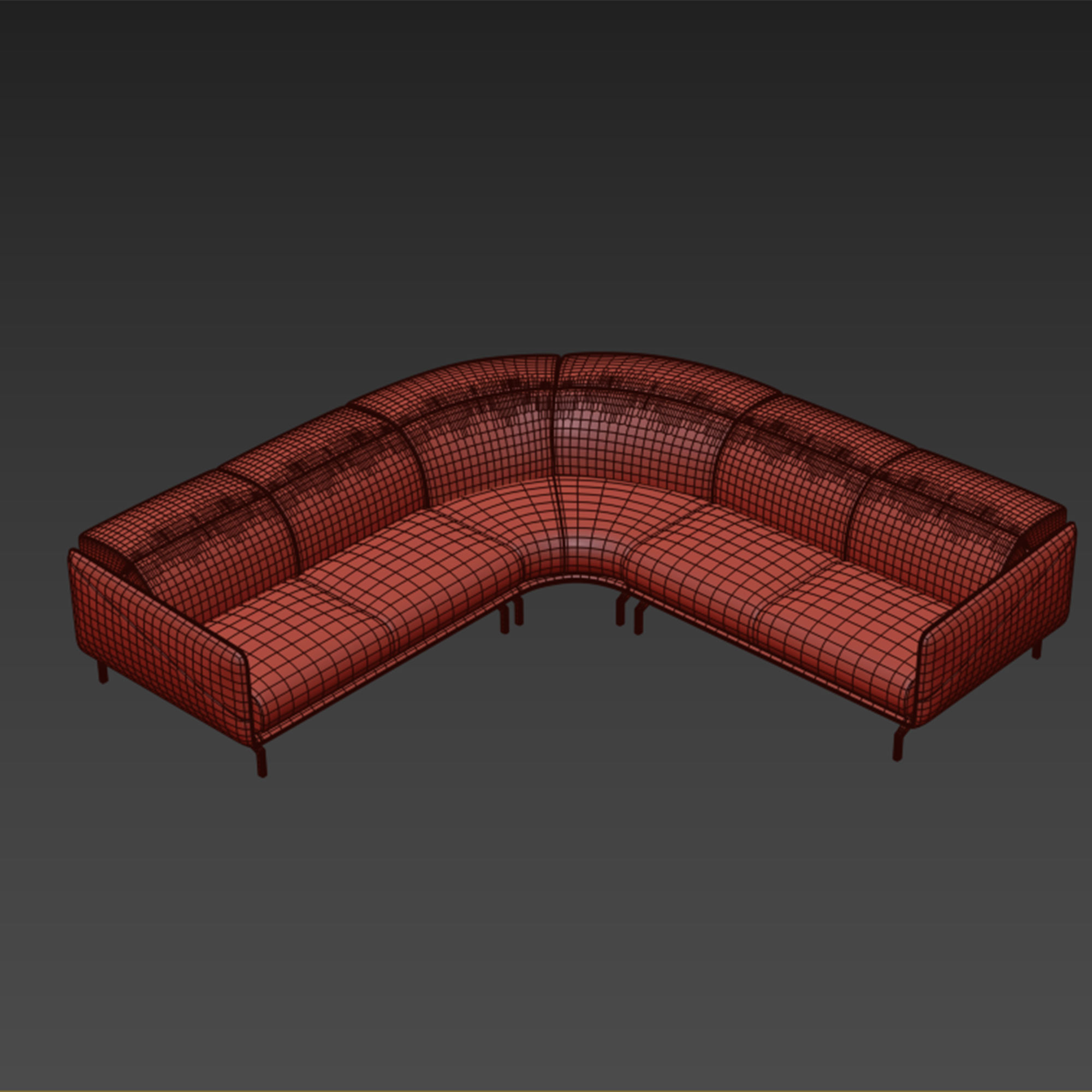 Valzer Sectional Sofa by Natuzzi  3D model_5