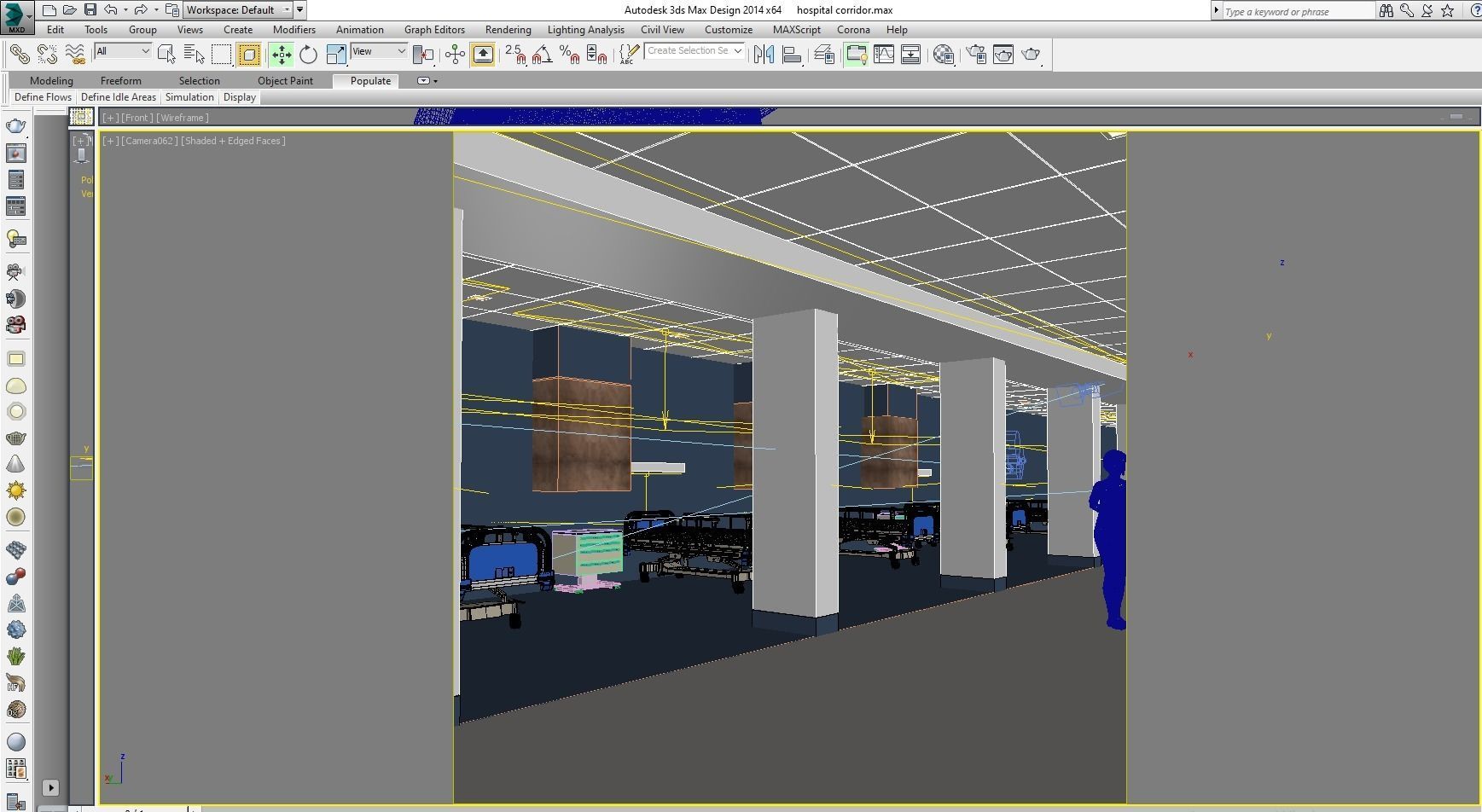 Medical Patient Room 3D model Low-poly 3D model_8