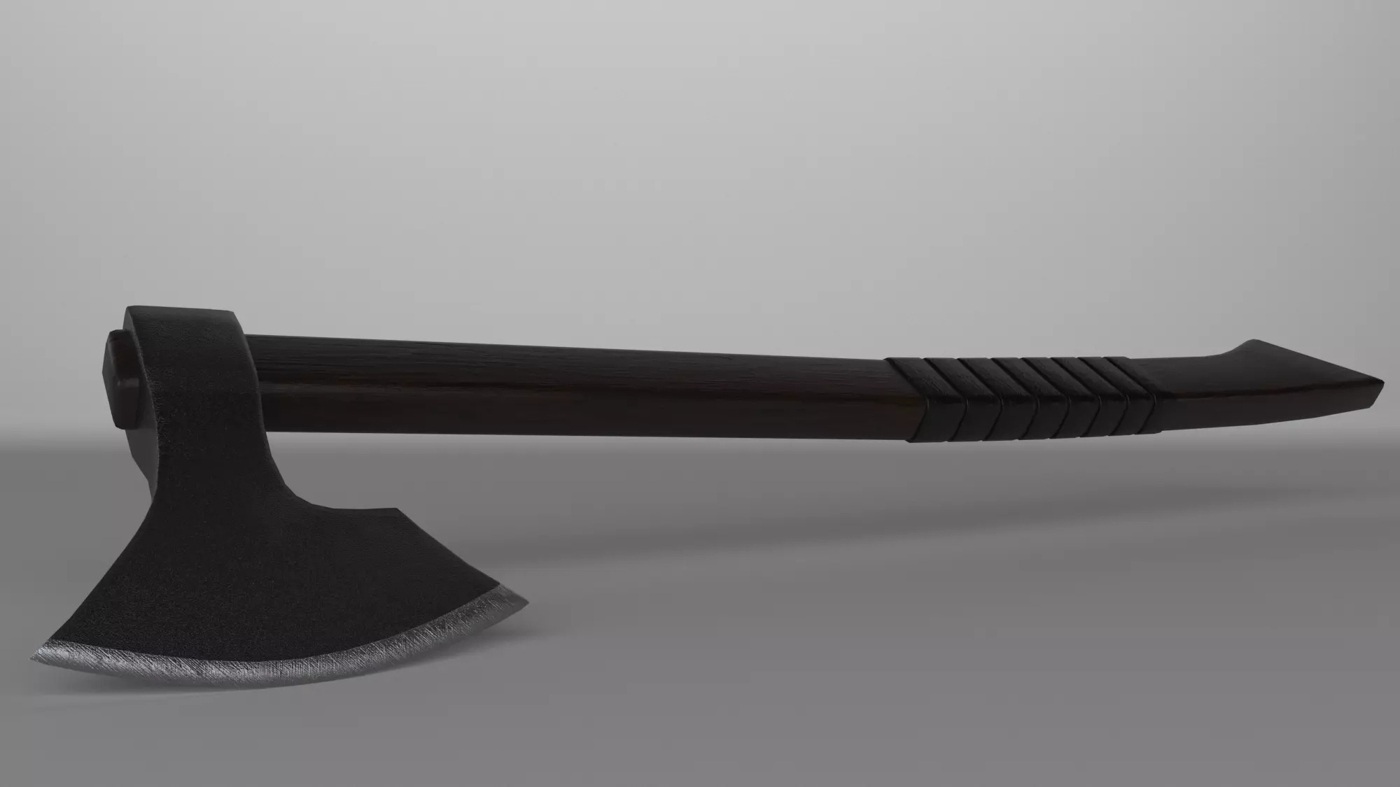 Batlle axe weapon low-poly 3D model Low-poly 3D model_0