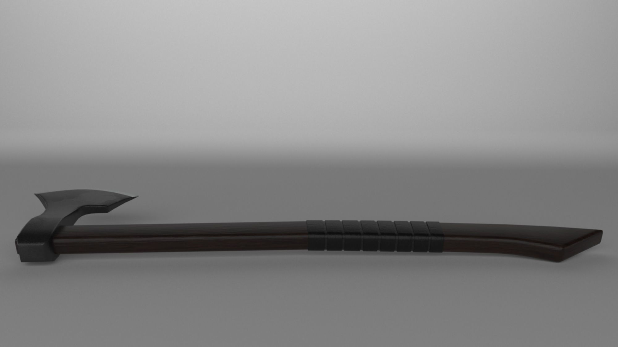 Batlle axe weapon low-poly 3D model Low-poly 3D model_3