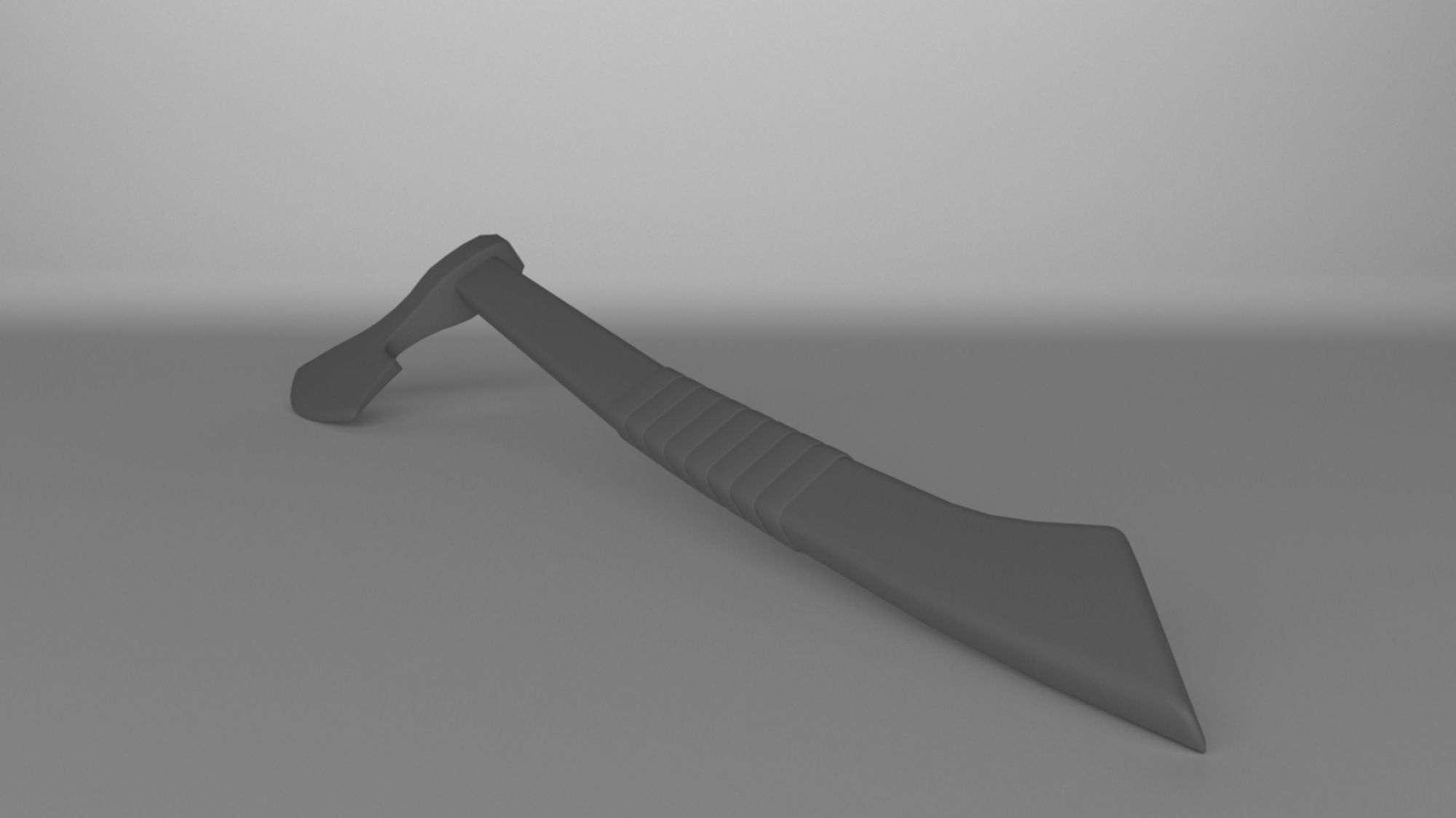 Batlle axe weapon low-poly 3D model Low-poly 3D model_12