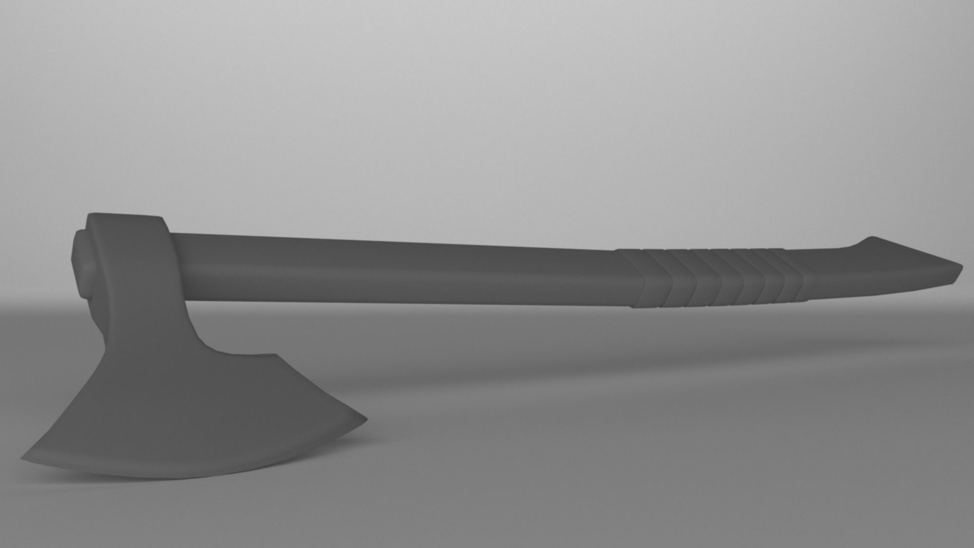 Batlle axe weapon low-poly 3D model Low-poly 3D model_7