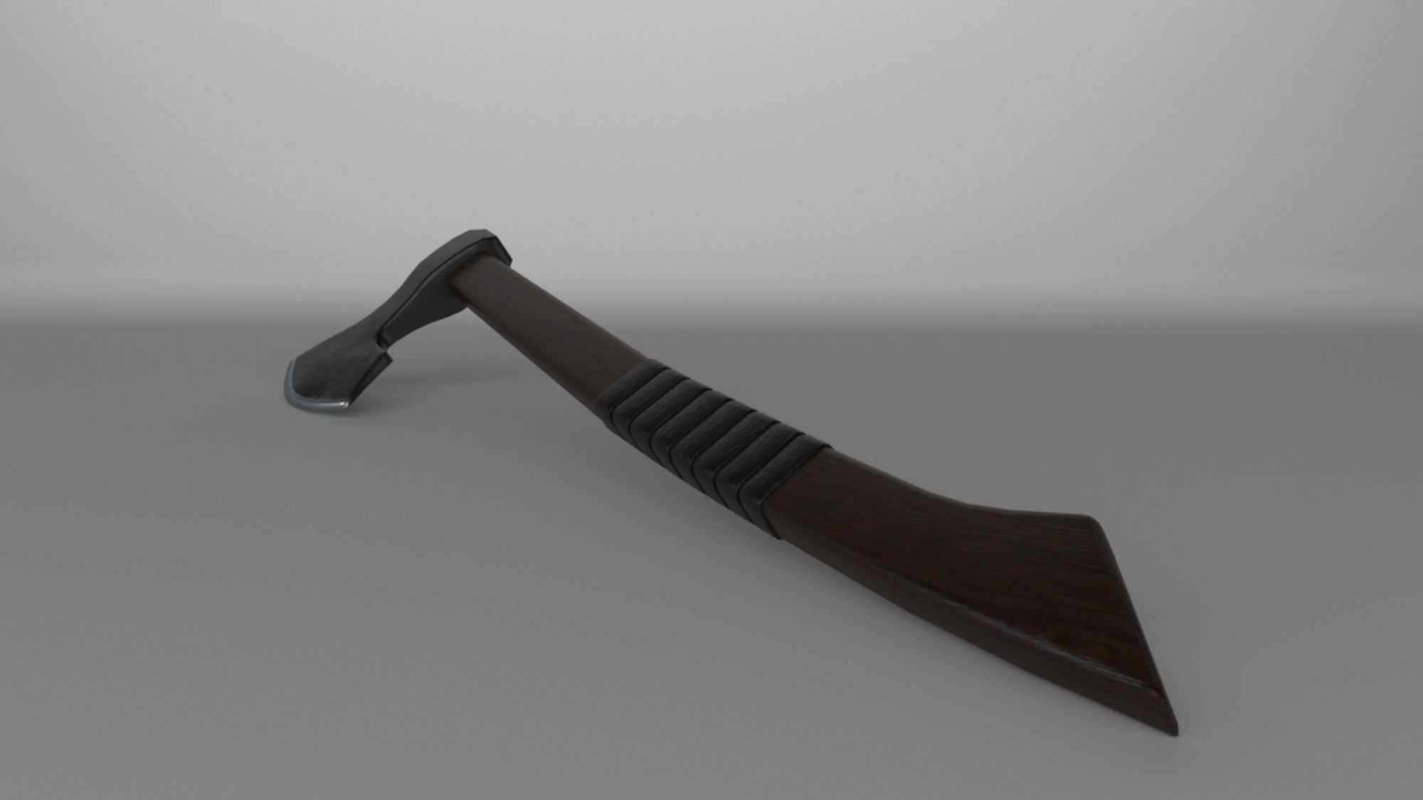 Batlle axe weapon low-poly 3D model Low-poly 3D model_5