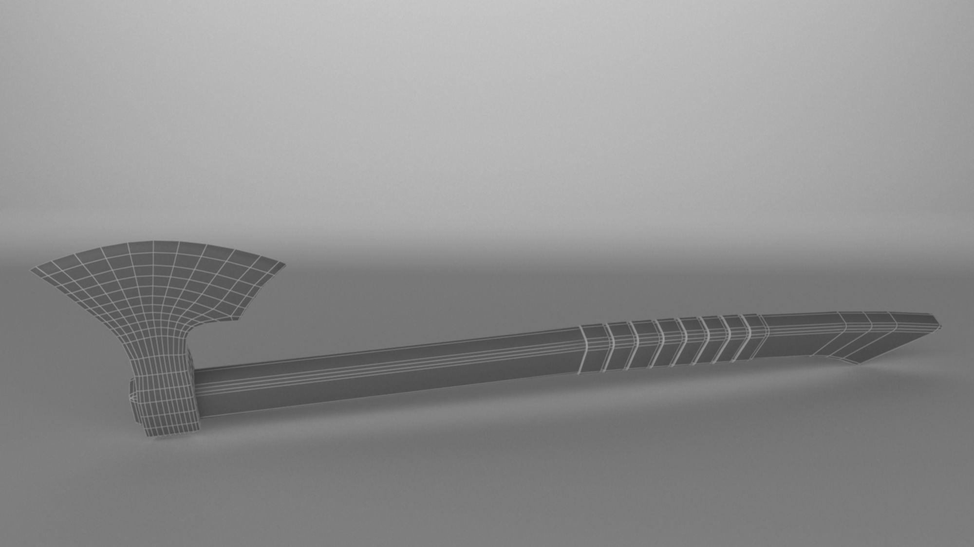 Batlle axe weapon low-poly 3D model Low-poly 3D model_18