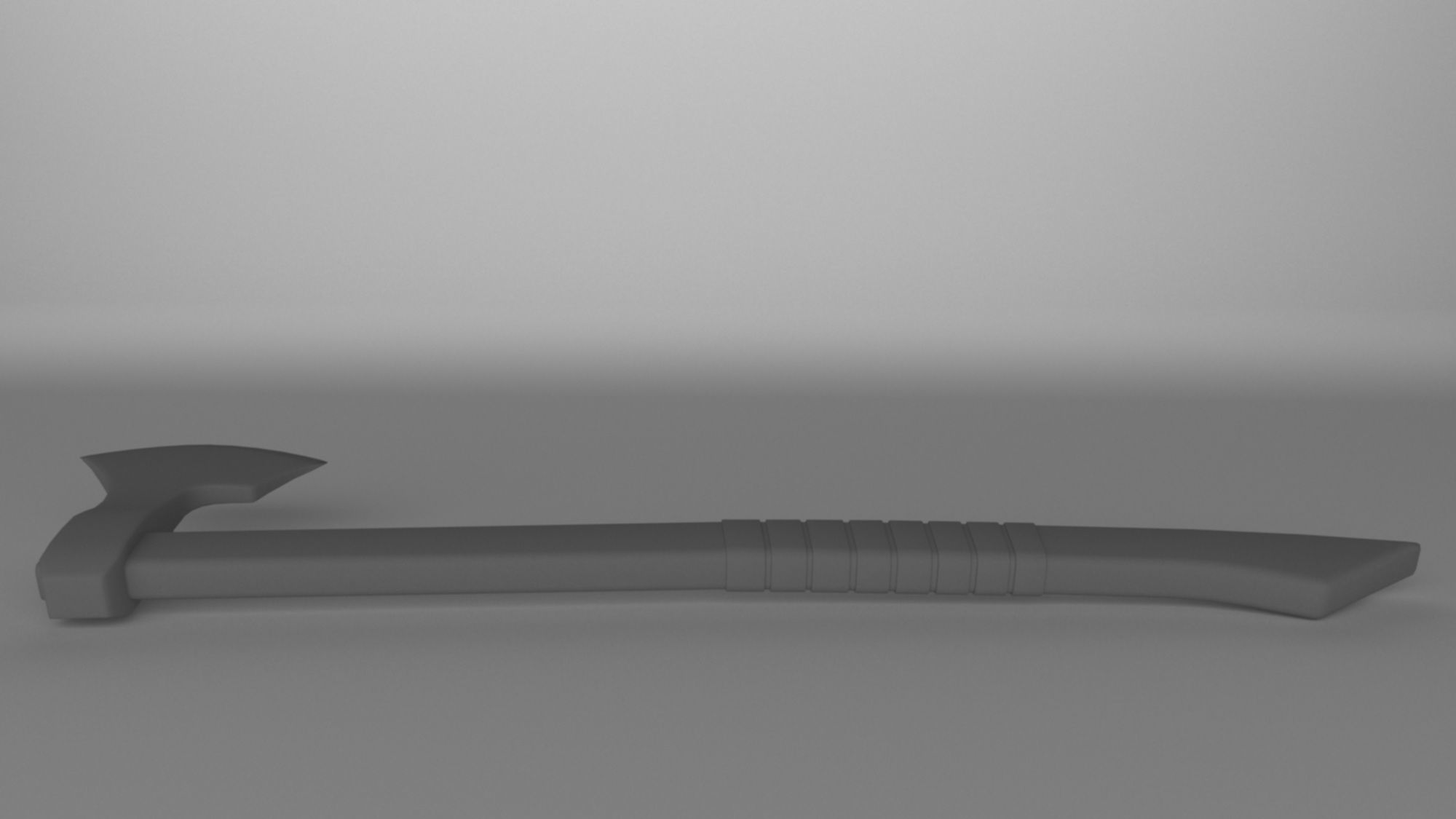 Batlle axe weapon low-poly 3D model Low-poly 3D model_10