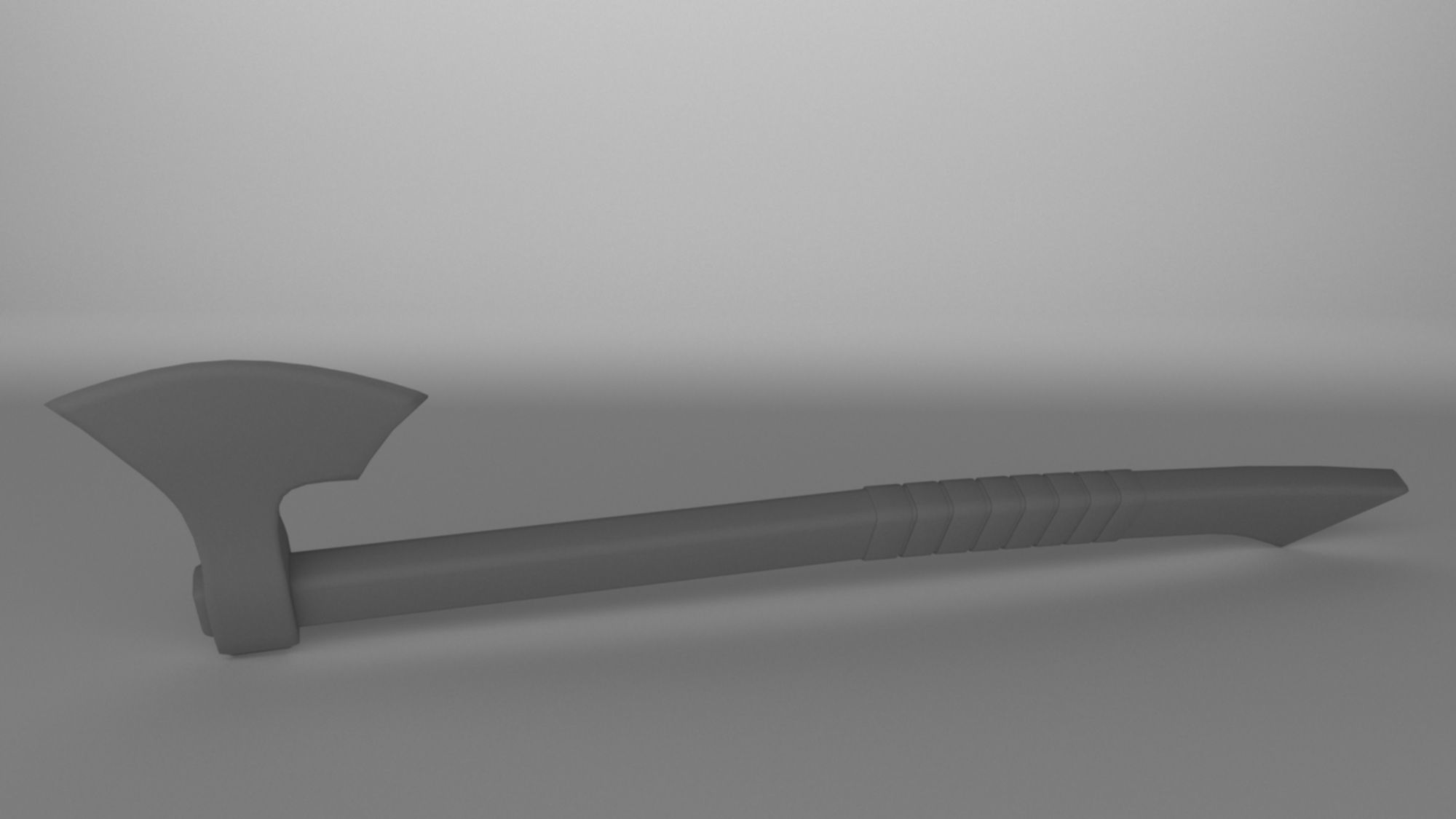 Batlle axe weapon low-poly 3D model Low-poly 3D model_11