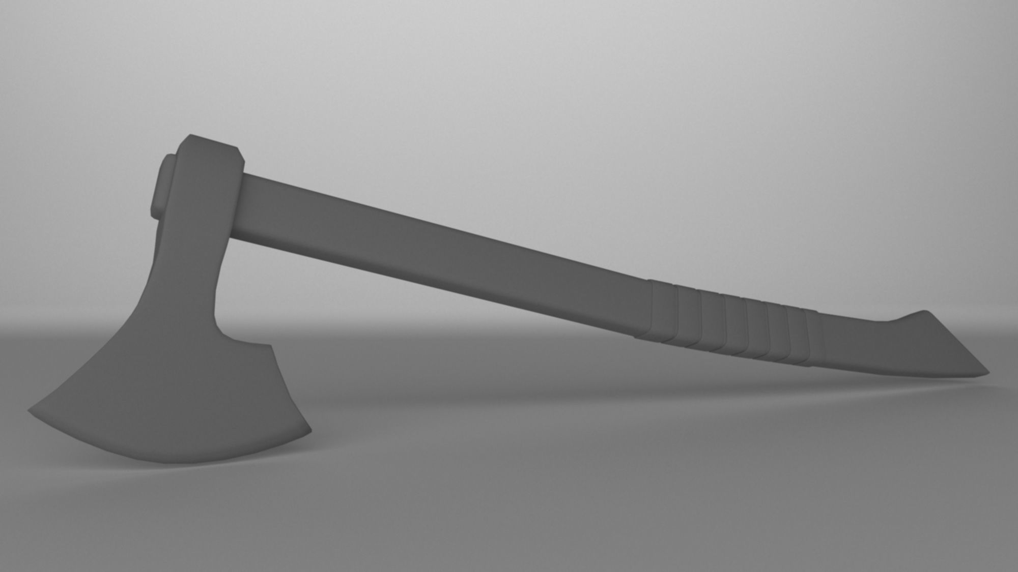 Batlle axe weapon low-poly 3D model Low-poly 3D model_8