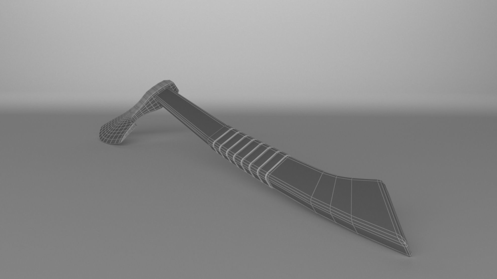 Batlle axe weapon low-poly 3D model Low-poly 3D model_19