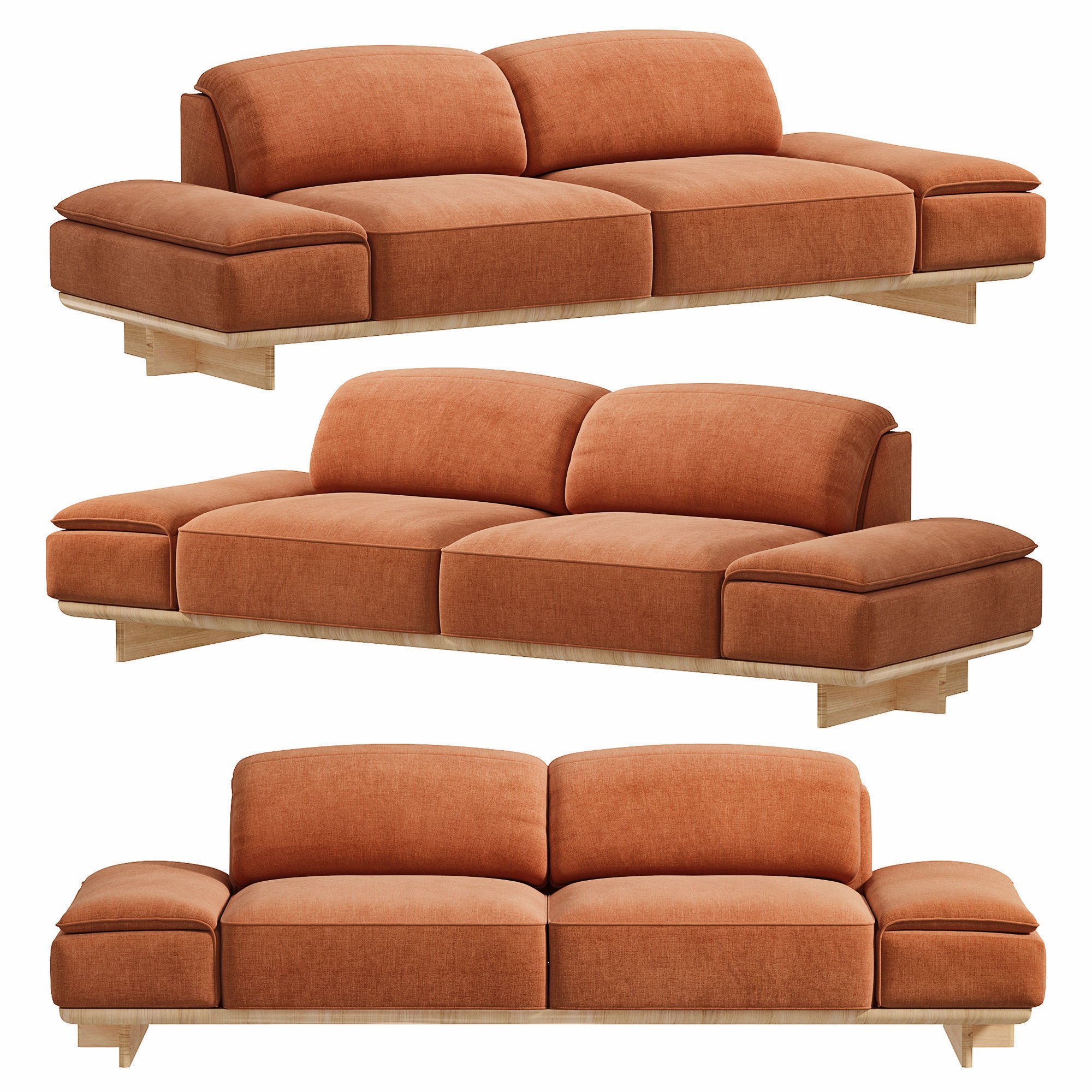 Adam Sofa by Natuzzi 3D model_1