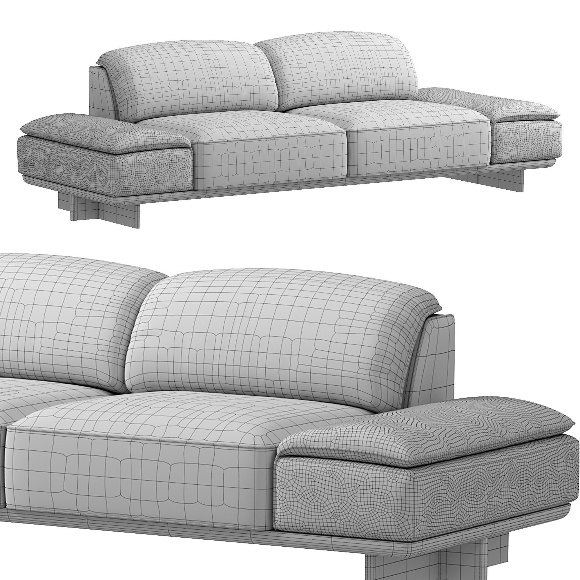 Adam Sofa by Natuzzi 3D model_3