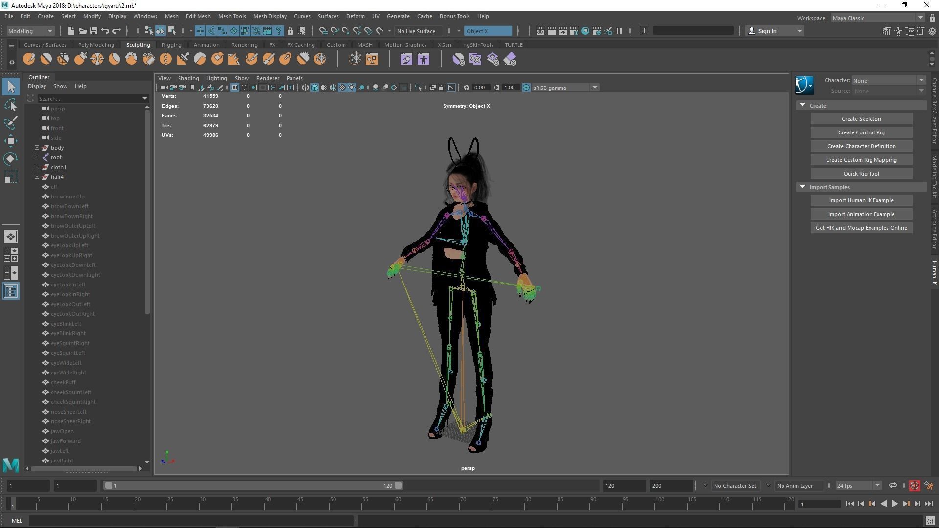 Bunny Gyaru Low-poly 3D model_13