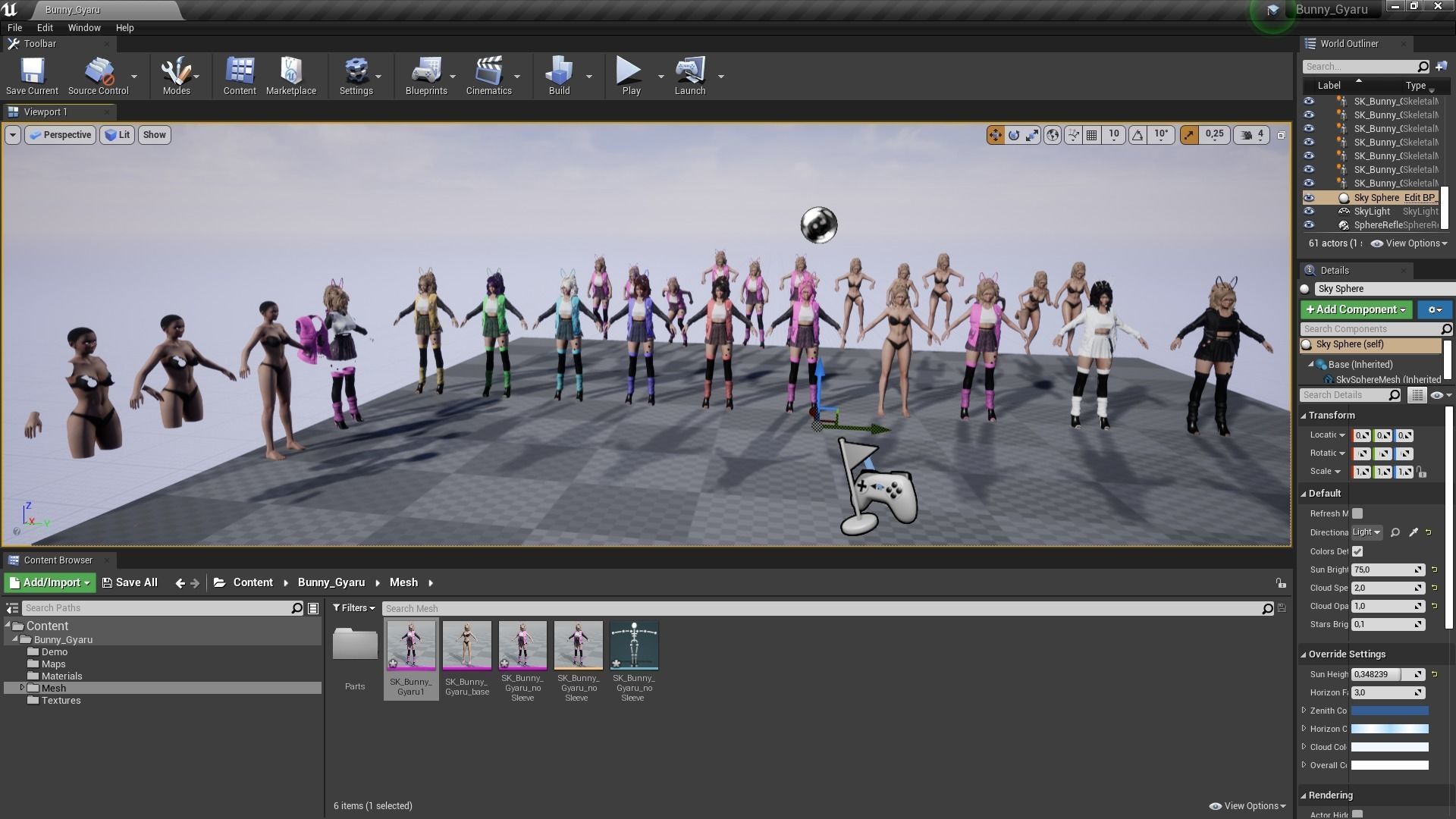 Bunny Gyaru Low-poly 3D model_11