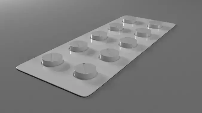 pill 3d model pack of pills