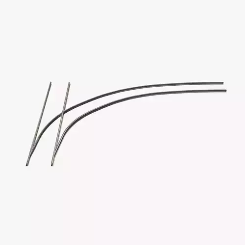Tram Rails Element - Right Turn 3D model