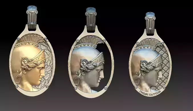 GREEK pendant 3D print model
