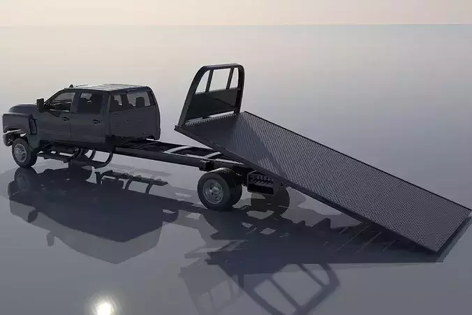 Chevrolet Silverado 5500 Tow Truck  3D print model 4