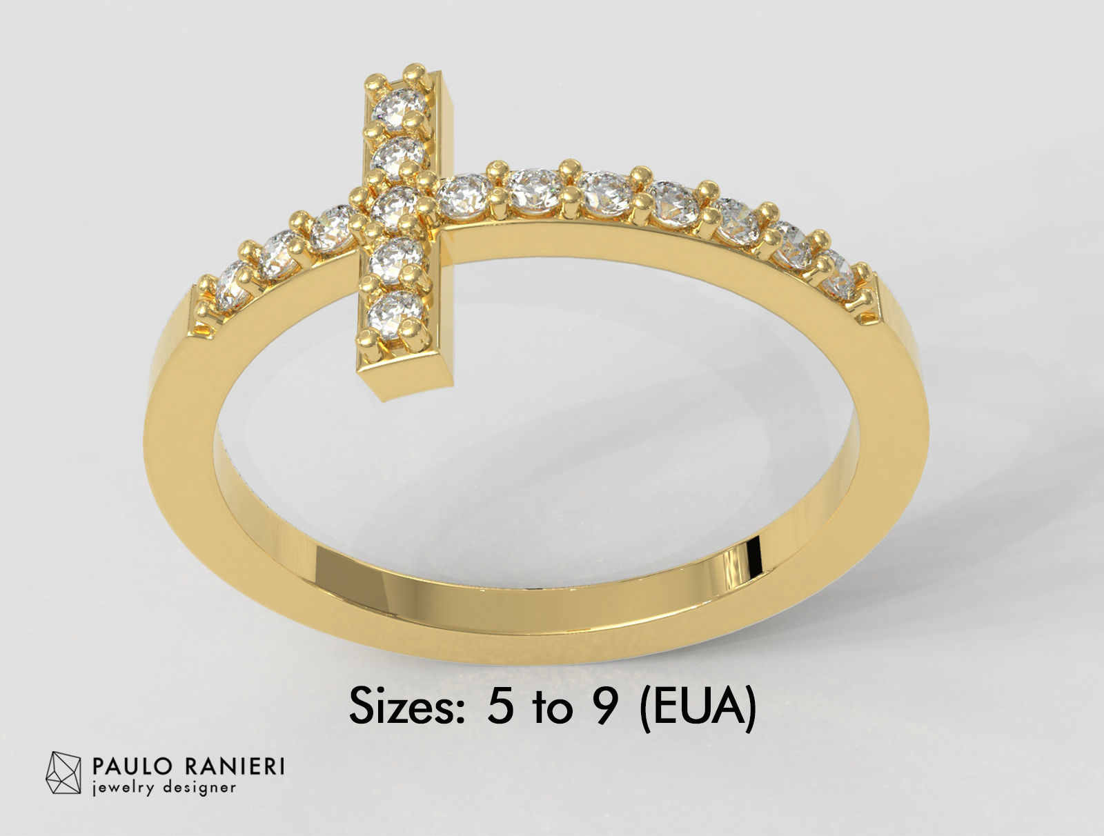Cross Ring 3D print model_2