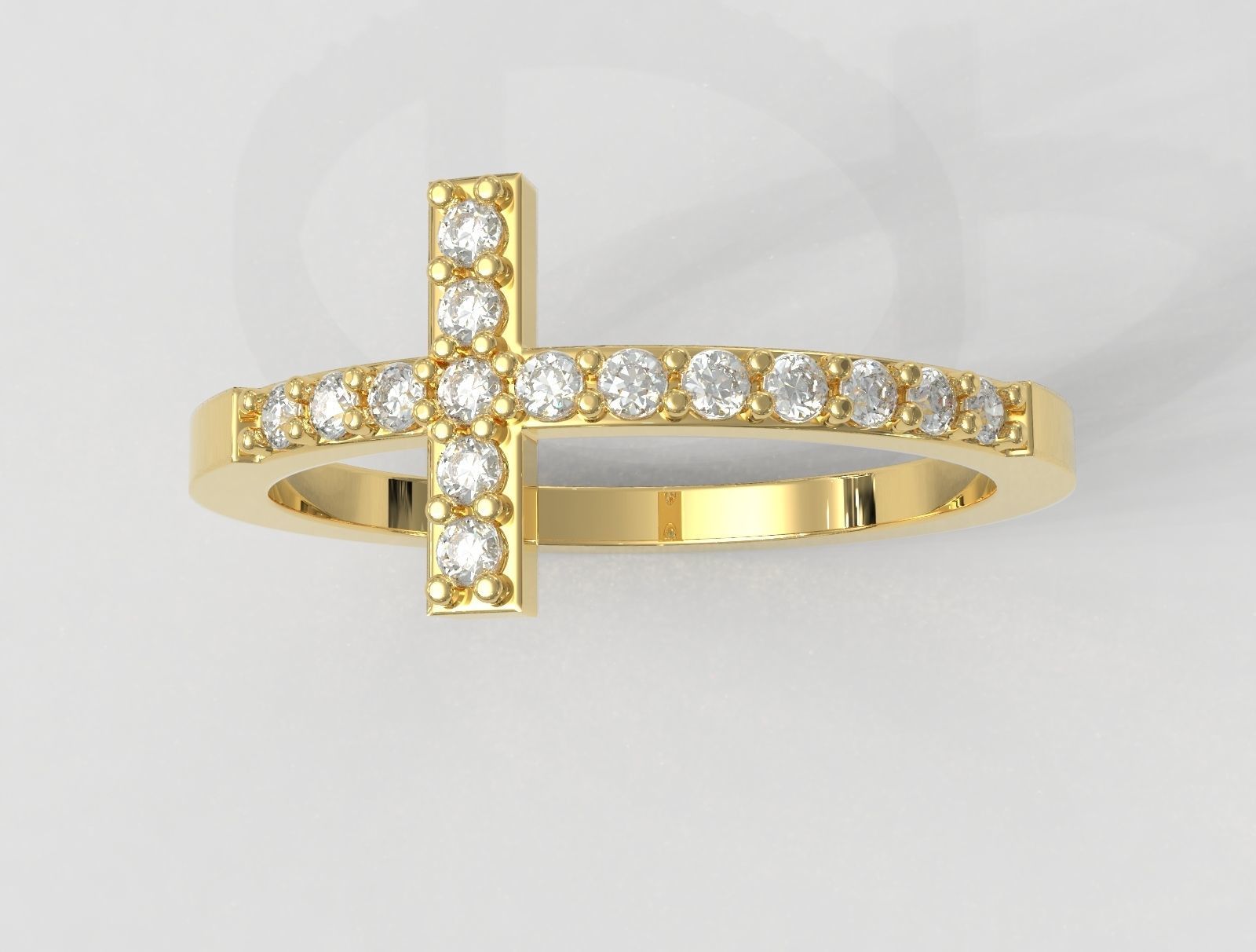 Cross Ring 3D print model_5