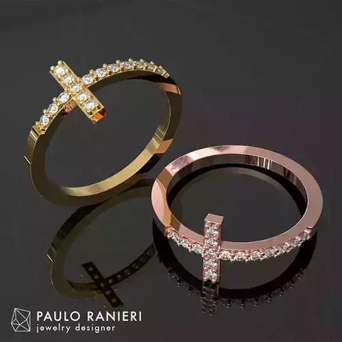 Cross Ring 3D print model Cross Ring 3D print model