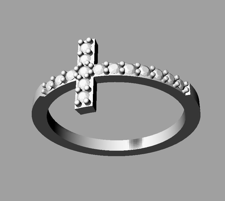 Cross Ring 3D print model_23