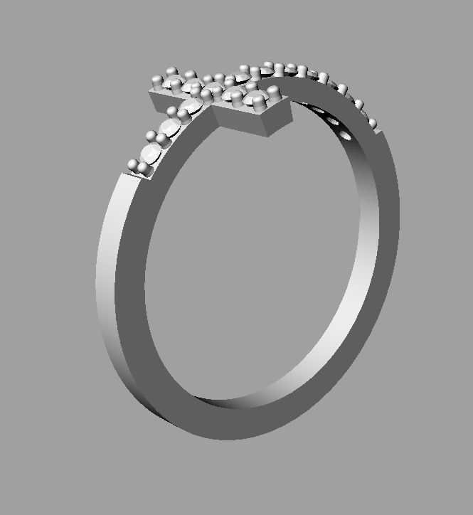 Cross Ring 3D print model_14