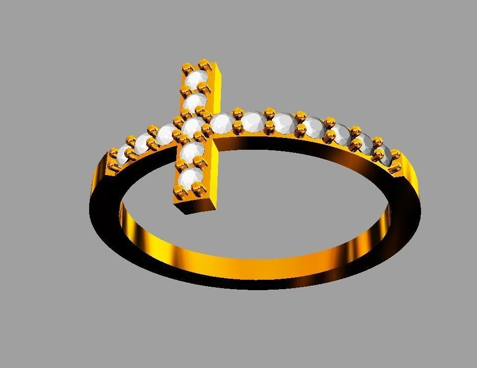Cross Ring 3D print model_19