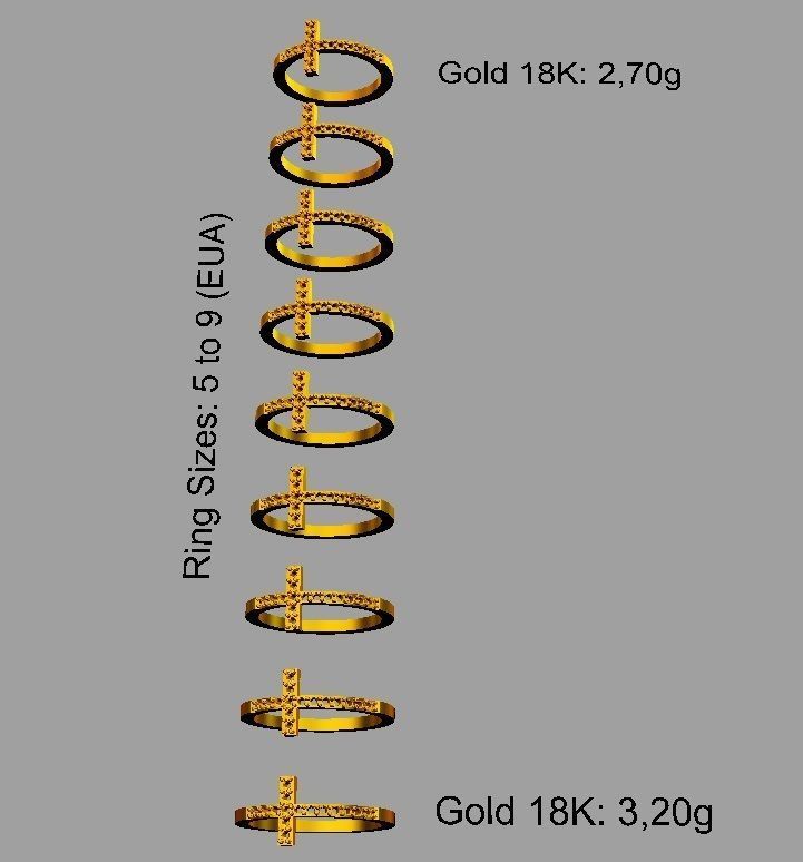 Cross Ring 3D print model_7