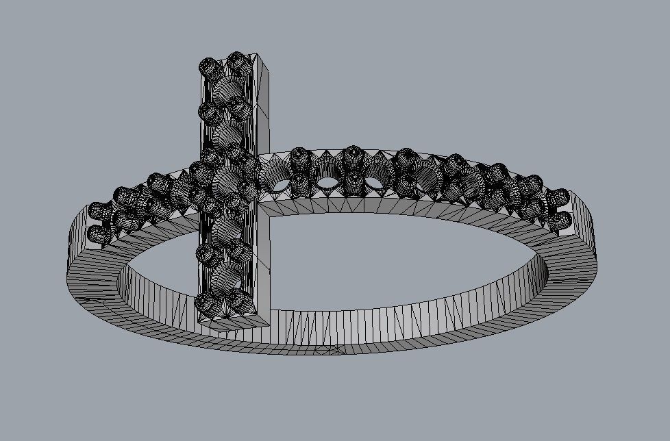 Cross Ring 3D print model_12