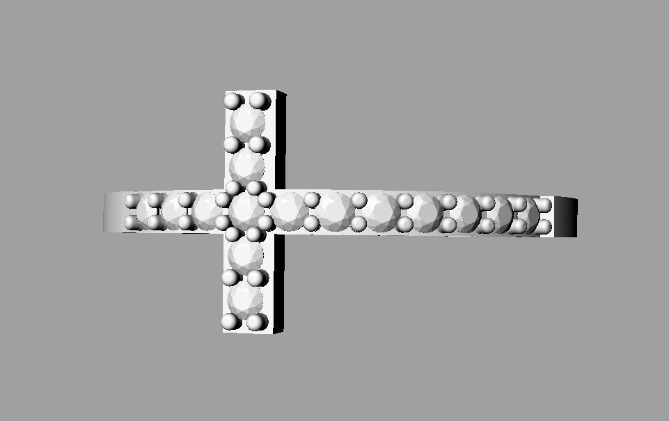 Cross Ring 3D print model_16