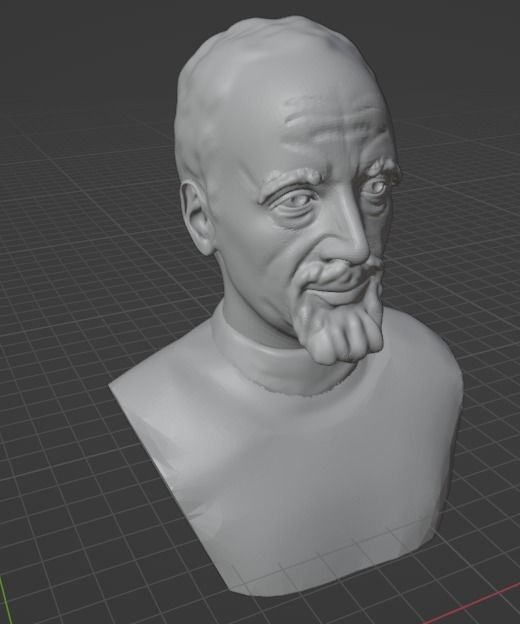 Paulo Coelho 3D print model_8