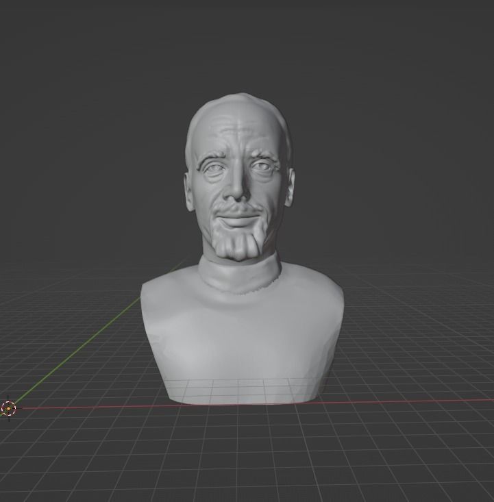 Paulo Coelho 3D print model_4